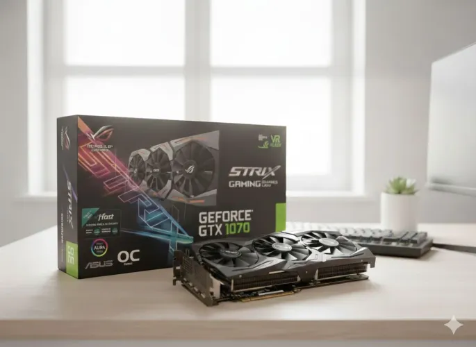 Placa de Vídeo GTX 1070 8GB - Ótimo Estado