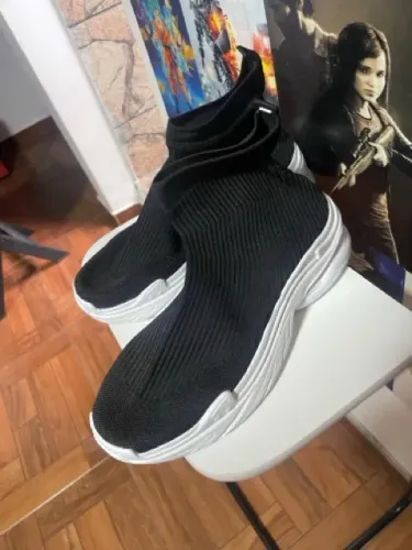 Tênis Meia Preto Unissex - Estilo Urbano / Casual