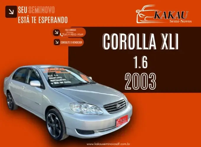 Toyota Corolla XLI 1.6 16V 110cv Aut. 2003