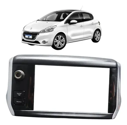 Moldura Multimidia Peugeot 208 1.5 2015 *7 Uzad0 Original