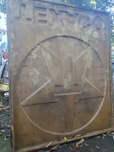Forma de fibra para fabricação da placa Texaco