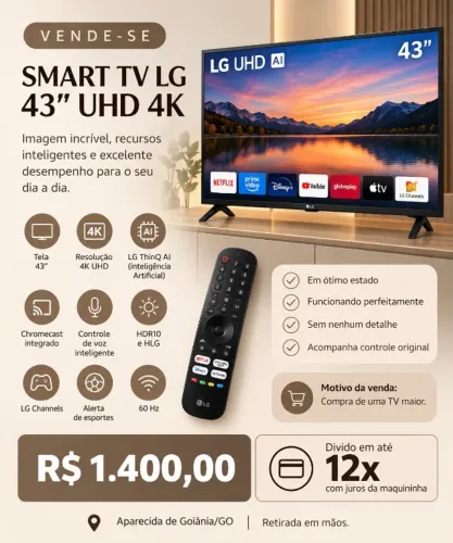 Televisão 43 Polegadas SMART
