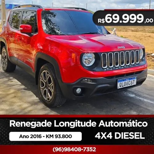 Jeep Renegade Longitude 2.0 4X4 TB Diesel AUT 2016
