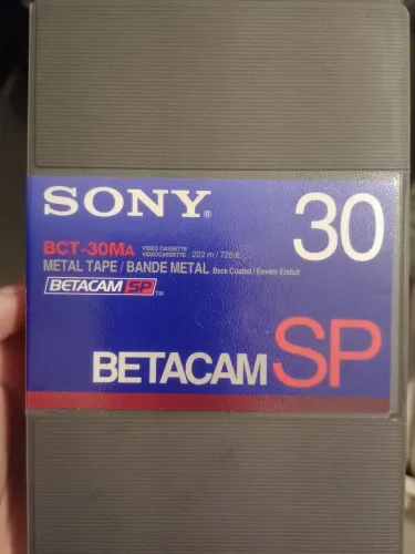 Fitas Sony Betacam SP BCT-30MA - VIRGEM
