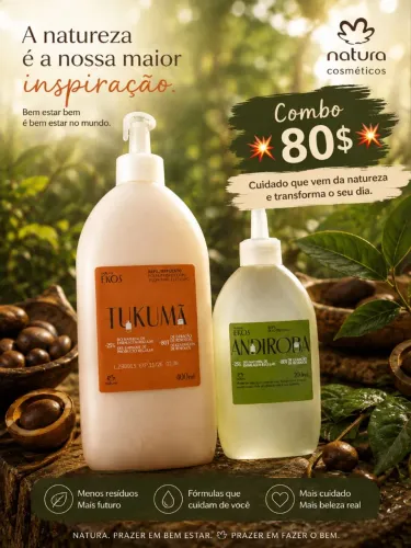 Combo Natura óleo trifásico+Hidratante corporal ?