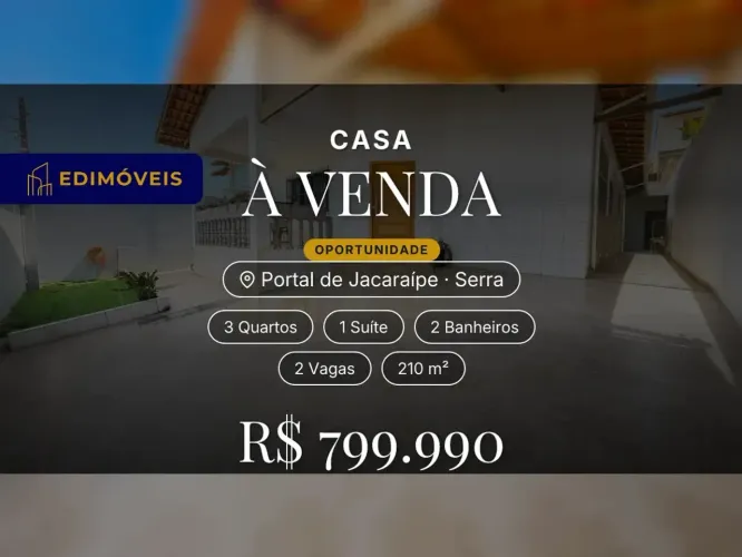 Portal de Jacaraípe: Casa 3 quartos, espaço e conforto para você