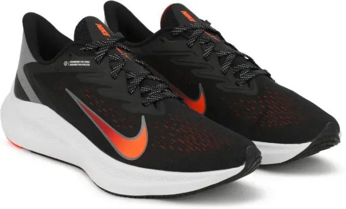 Tênis Nike Zoom Winflo 7 Masculino PretoLaranja Vermelho Corrida Academia Original Novo na