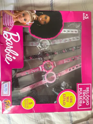 Relógio troca pulseira Barbie