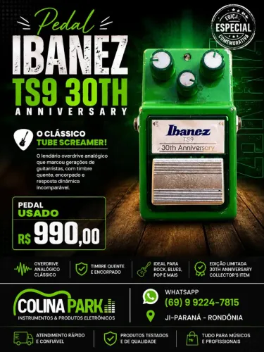 Pedal Ibanez TS9 Edição 30th