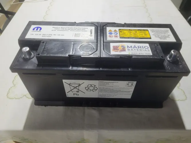 Bateria AGM VARTA 105 Ampéres. STOP START SEMINOVA. GARANTIA DE 6 MESES.<br>