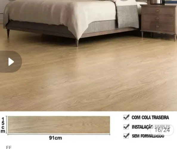 Piso vinílico 5m²