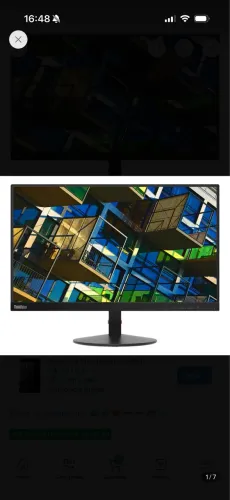 Monitor Lenovo ThinkVision S22e-19 de 21,5", poucos meses de uso