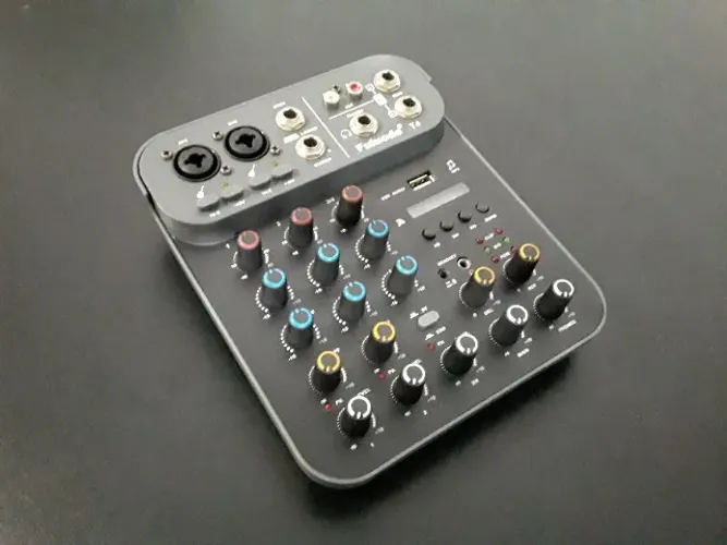 Mixer mesa de som 4 canais Fuluode T4