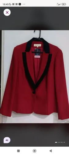 Blazer feminino vermelho