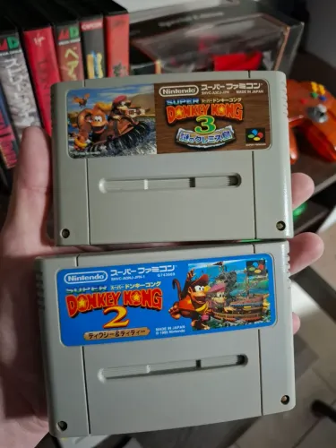 Donkey Kong 2 e 3 super famicom snes