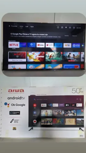 Tv aiwa 50 Android 4k borda infinita