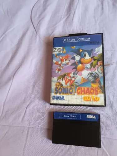 Sonic Chaos original Master System com caixa