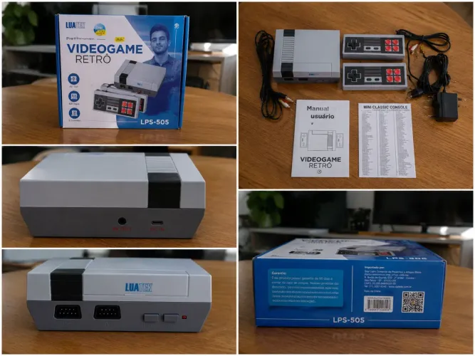 Videogame Retrô LuaTek LPS-505 com 620 Jogos + 2 Controles | Completo na Caixa