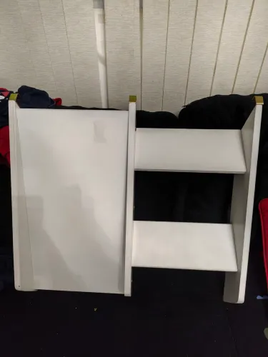 Escadinha com escorregador infantil cama