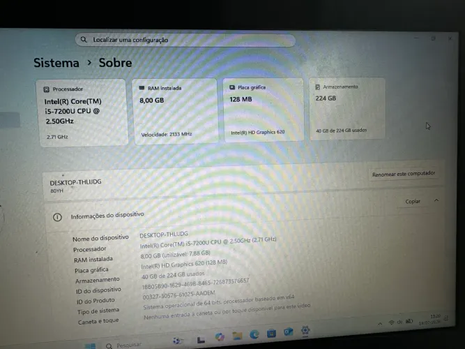 Notebook Lenovo i5