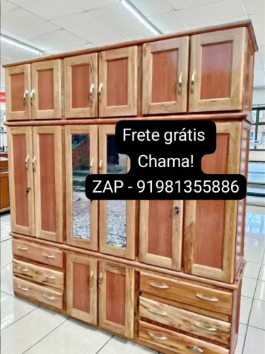 Guarda roupa de casal 6 portas com espelhos novo!