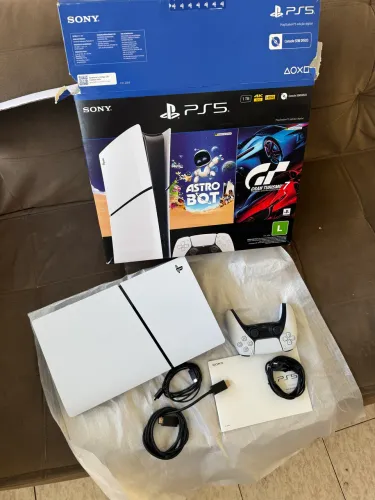 Ps5 slim perfeito nota fiscal e garantia