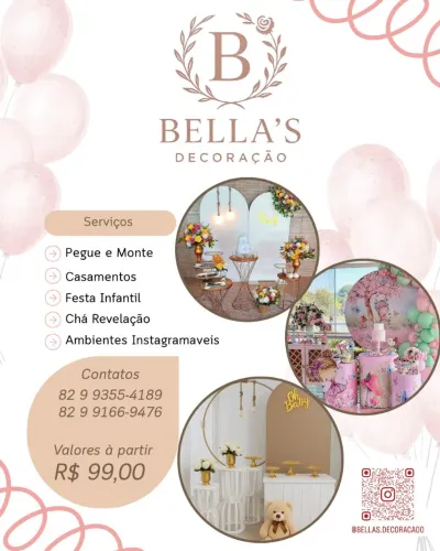 Decoração de festas, pegue e monte etc