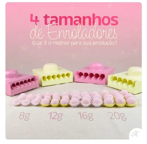 3 Enrolador de doces BlueStar tamanho 4, 5 e 6. E 1 enrolador de doces BlueStar