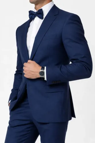 Terno Blazer Poliviscose Slim Londres - Azul