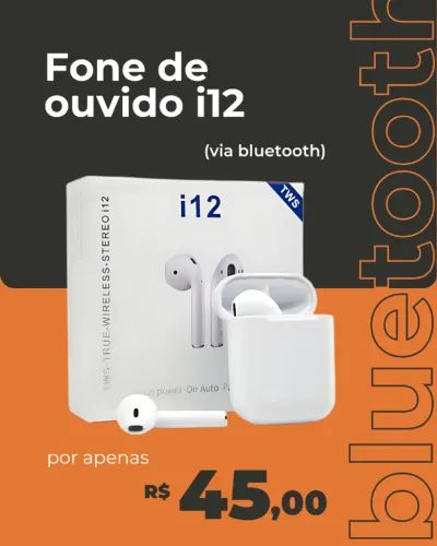 Fone de Ouvido i12