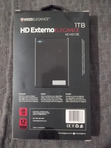 HD Externo Kross Elegance Waves, USB 3.1 - KE-HD10E 1TB