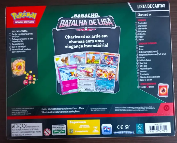 Baralho batalha de liga pokemon Charizard X
