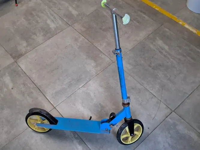 Patinete Scooter Dobrável Infantil 2 Rodas Azul