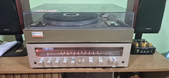 Toca discosi Kenwood KS3000 + Receiver - Som limpo, detalhado e com alma vintage