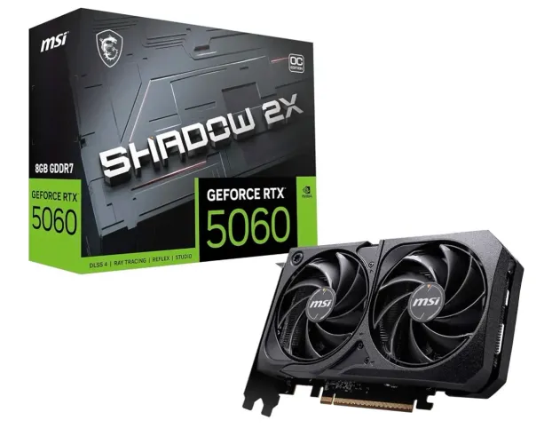 Placa de Video MSI RTX 5060 Shadow 2X OC 8GB