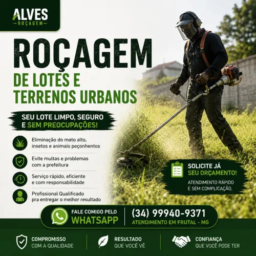ROÇAGEM DE TERRENOS