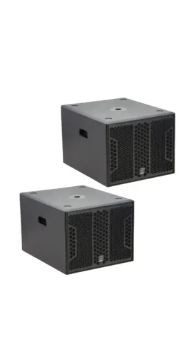 KIT 2 Subwoofers Ativo 12" Staner 712SB Black Series
