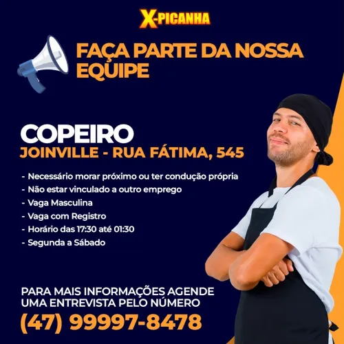 Copeiro/auxiliar de cozinha