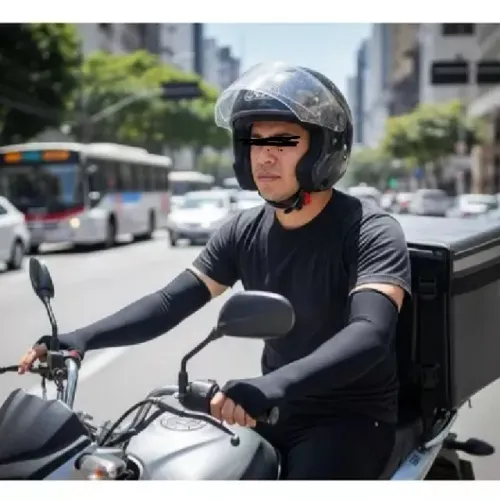 2 Pares Manguito Manga de Proteção Solar UVC - UVB - UVA Para Braços