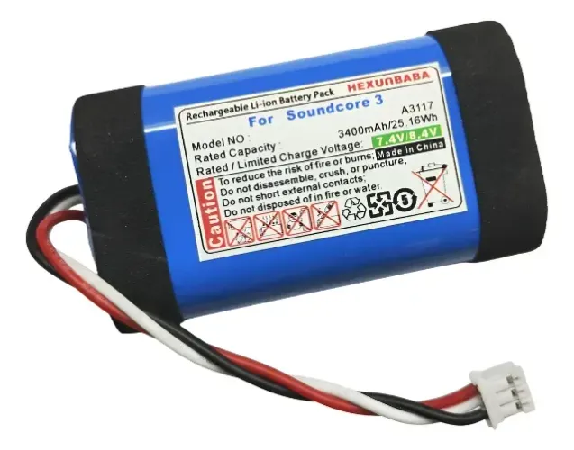 bateria para Caixa de som anker Soundcore 3