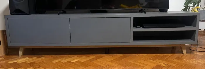 Rack Sala TV cinza 100% MDF