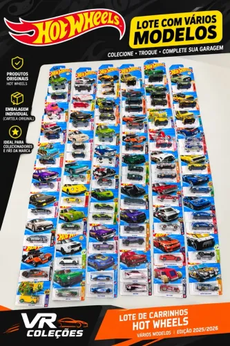 Hot Wheels Original Mattel Miniaturas de Carros Colecionáveis Lote 2025/2026