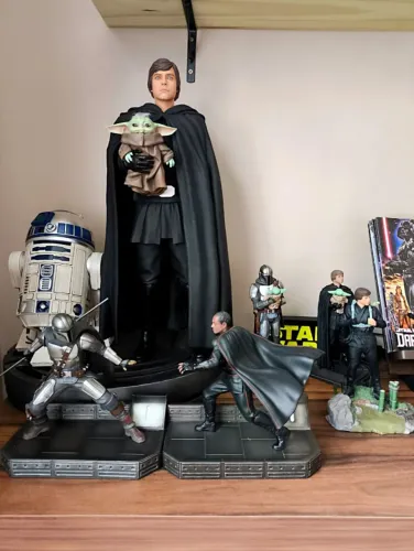 Luke Skywaker, R2-D2 and Grogu - 1/4 Legacy Replica - The Mandalorian - Iron Studios