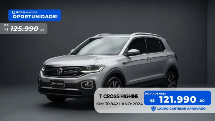 Volkswagen T-Cross Highline 1.4 TSI Flex 16V 5P AUT 2024