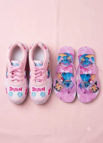 Tênis e chinelo feminino