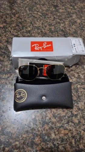 Óculos de Sol Ray-Ban Hexagonal Unissex, Tamanho 54