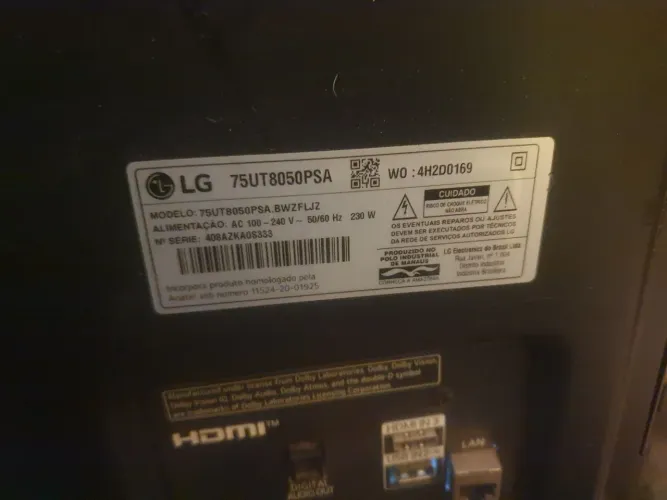 TV queima a tela 