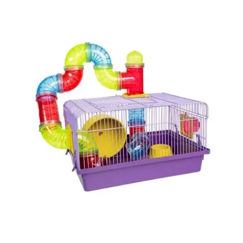 KIT PARA HAMSTER - CASINHA GRANDE + PEQUENA + ACESSÓRIOS
