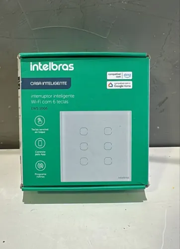 Interruptor Smart Wifi Intelbras EWS 1006 6 Teclas Alexa