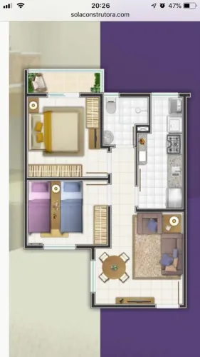 Apartamento no Res Violetas